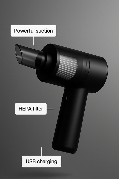 Portable Air Duster & Wireless Vacuum Cleaner
